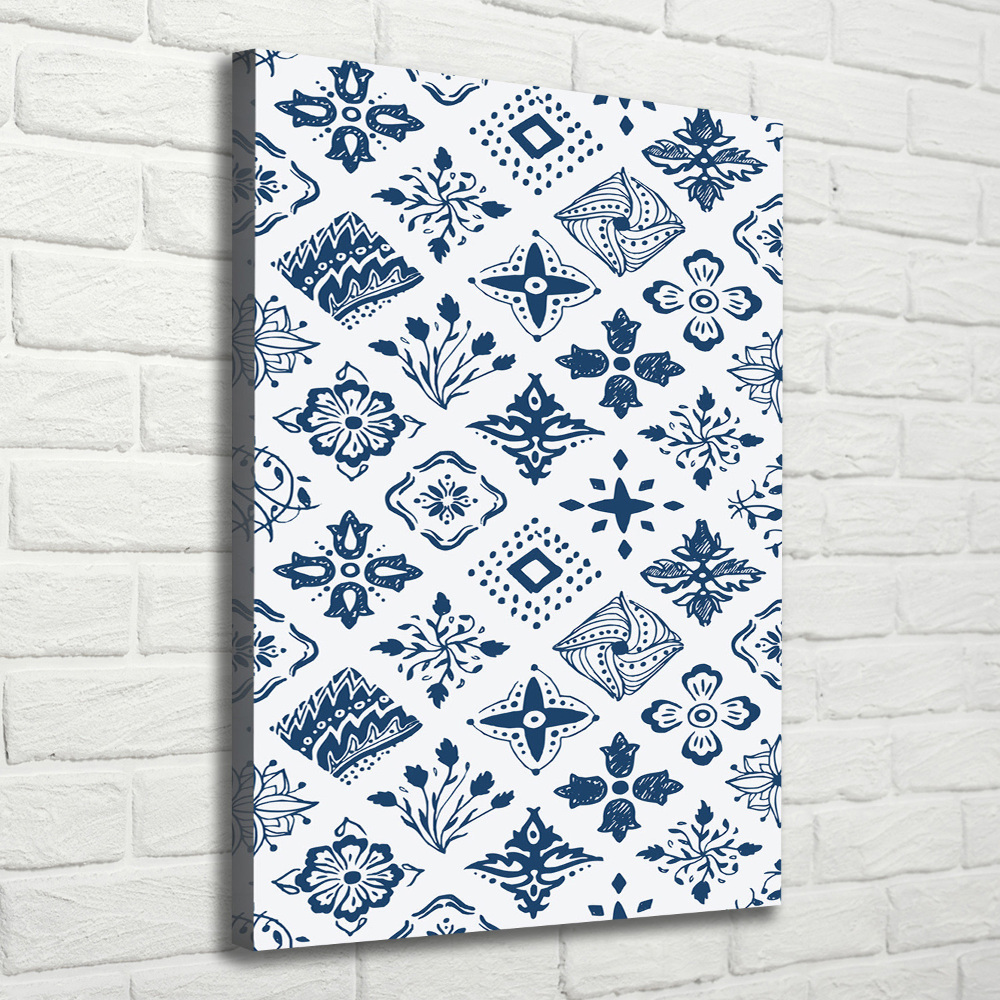 Large canvas wall art Floral pattern