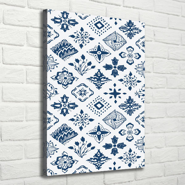 Large canvas wall art Floral pattern