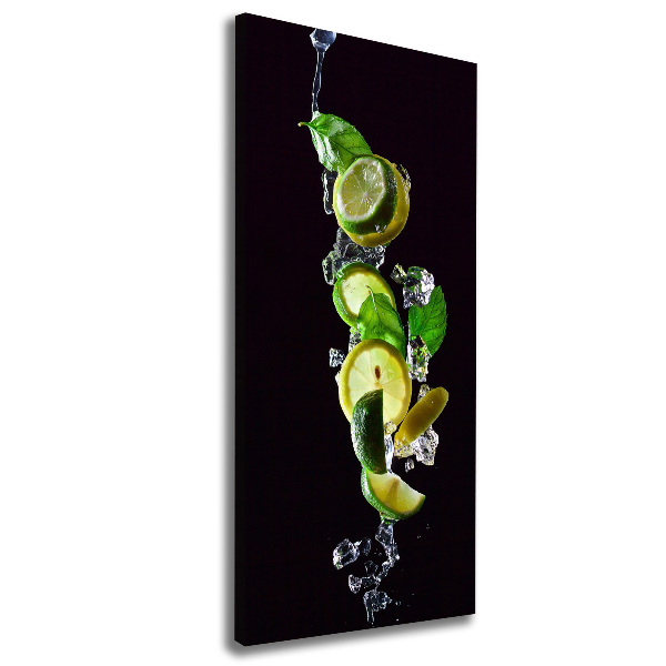 Picture canvas print Lime and lemon