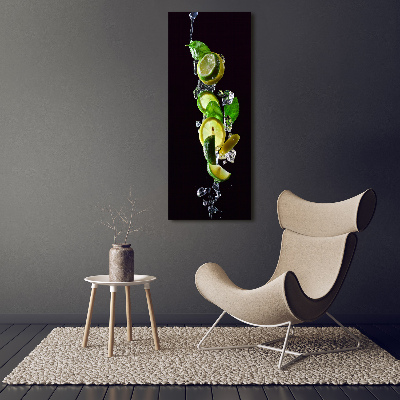 Picture canvas print Lime and lemon