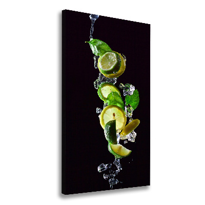 Picture canvas print Lime and lemon