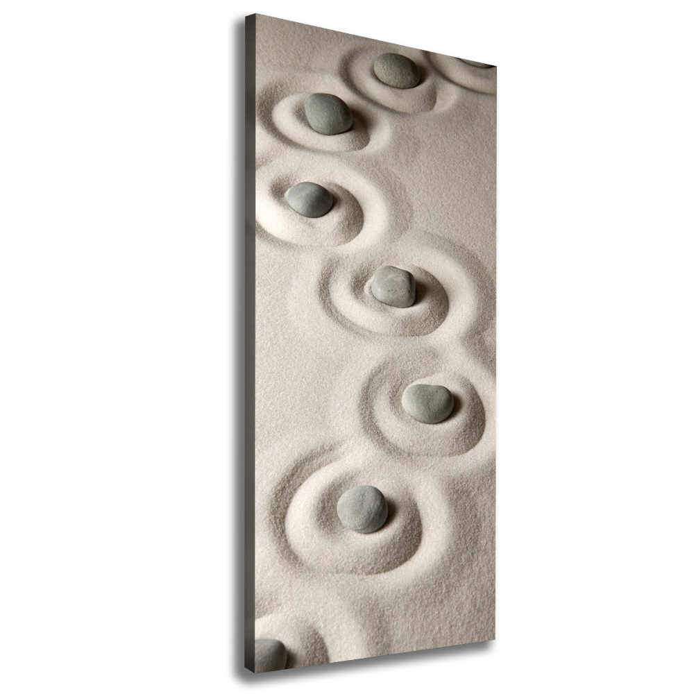 Large canvas wall art Stones on the sand