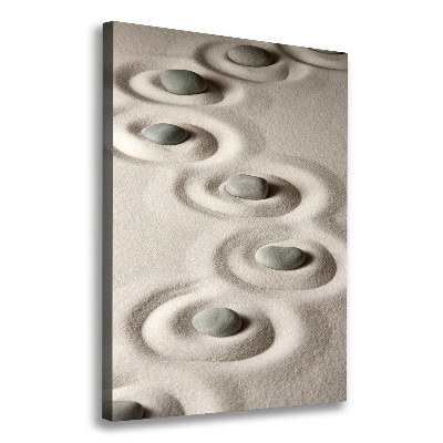 Large canvas wall art Stones on the sand