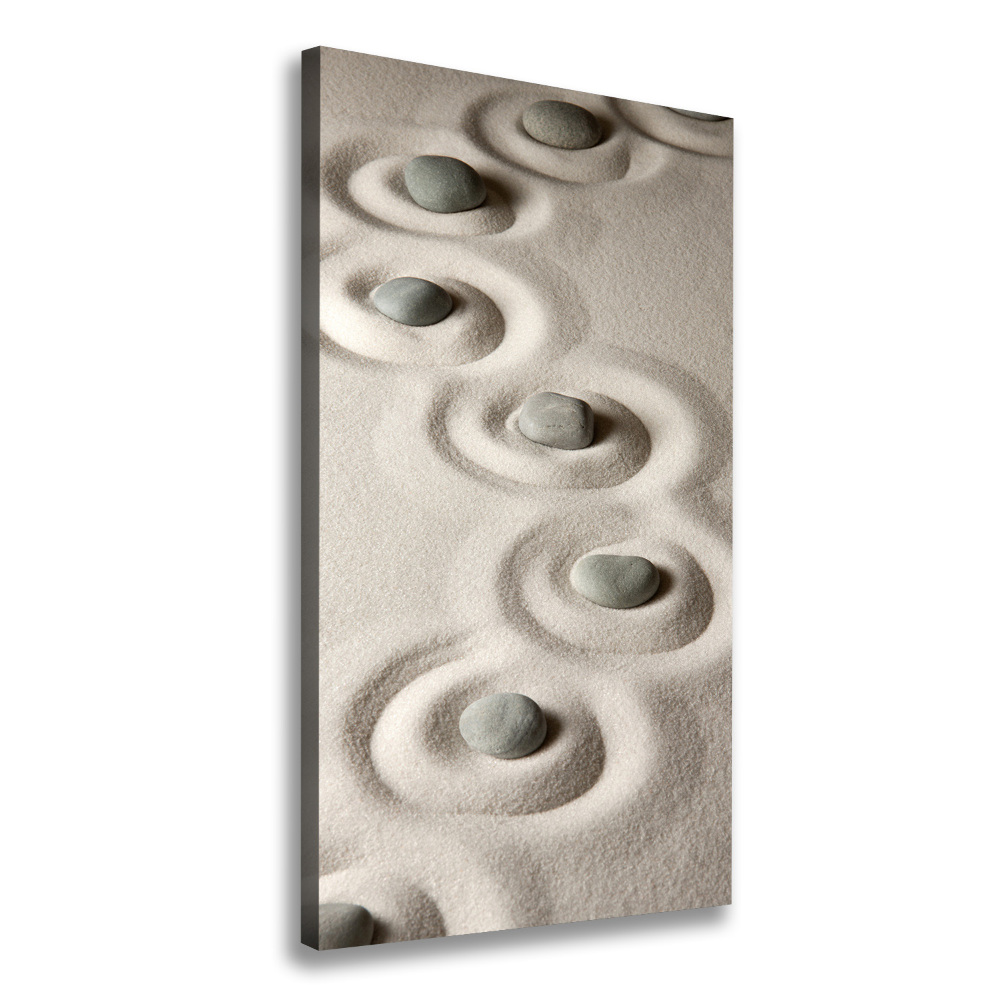 Large canvas wall art Stones on the sand