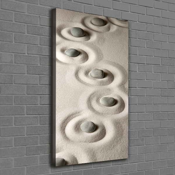 Large canvas wall art Stones on the sand