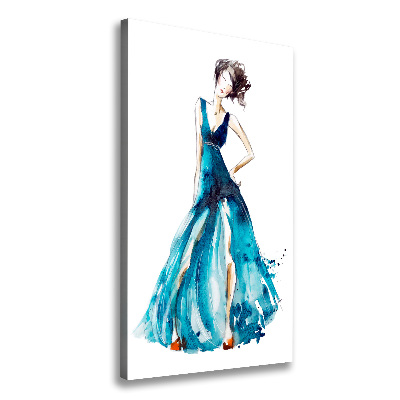 Large canvas wall art Fashion illustration