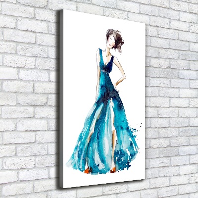 Large canvas wall art Fashion illustration