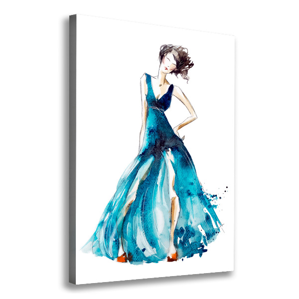 Large canvas wall art Fashion illustration