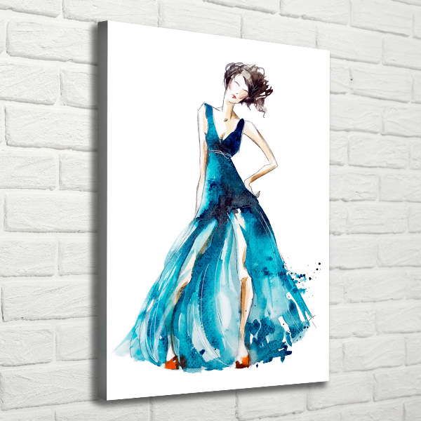 Large canvas wall art Fashion illustration