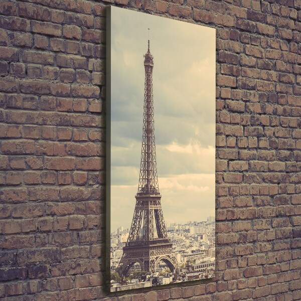 Wall art canvas large Eiffel Paris tower