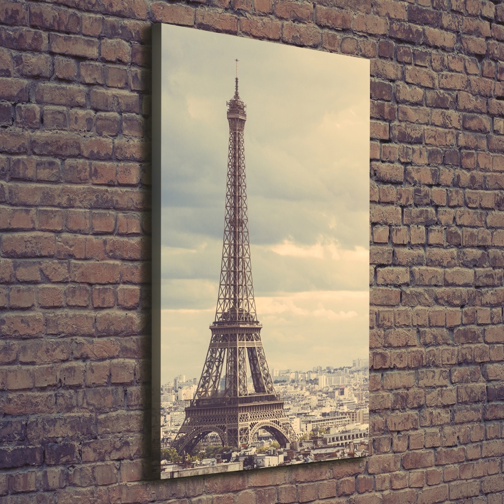 Wall art canvas large Eiffel Paris tower