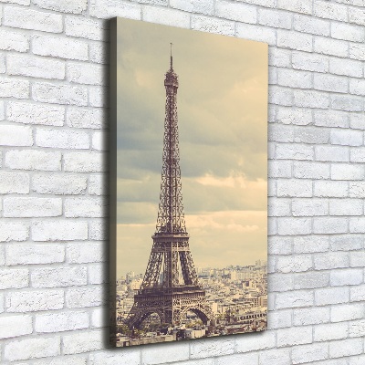 Wall art canvas large Eiffel Paris tower