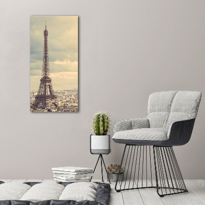 Wall art canvas large Eiffel Paris tower