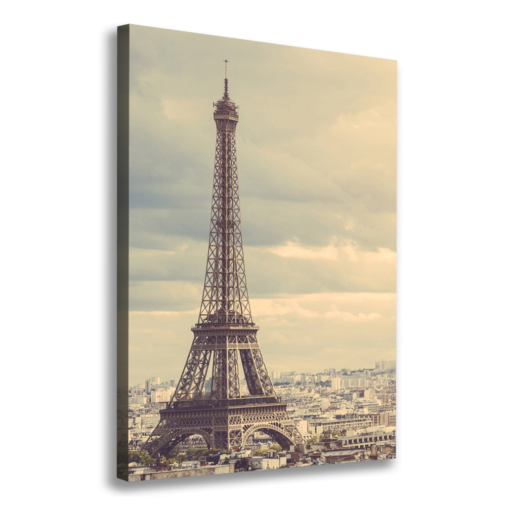 Wall art canvas large Eiffel Paris tower