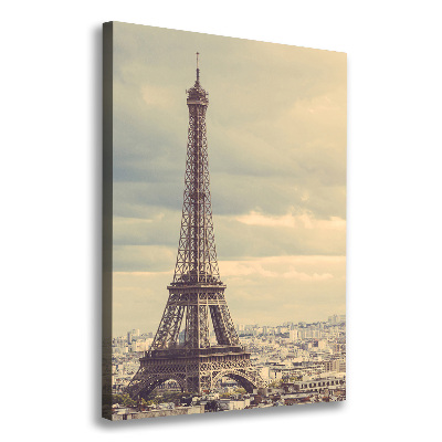 Wall art canvas large Eiffel Paris tower