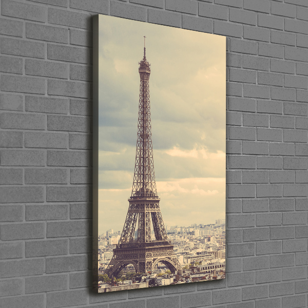 Wall art canvas large Eiffel Paris tower