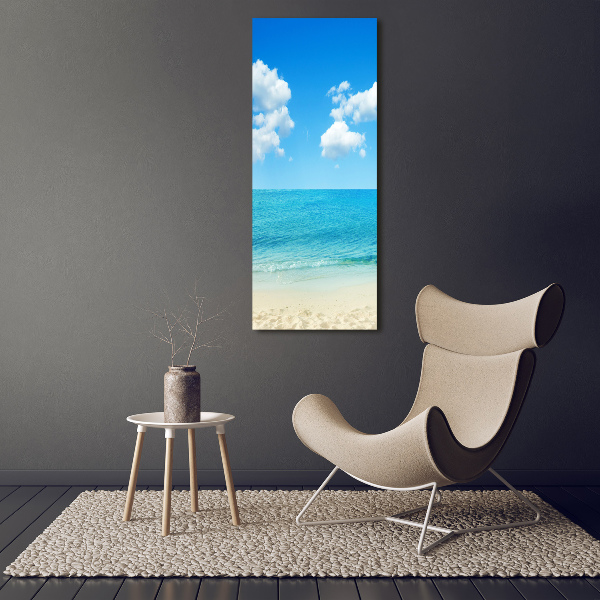 Canvas wall art Tropical beach