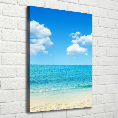 Canvas wall art Tropical beach