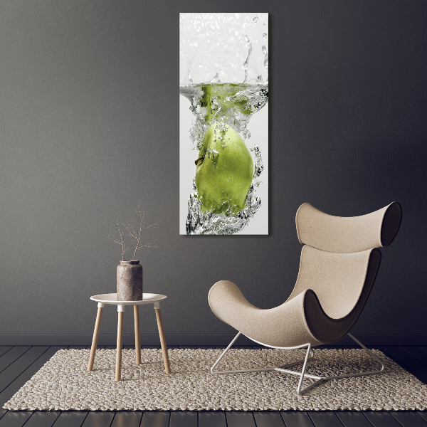 Wall canvas art Apple under water