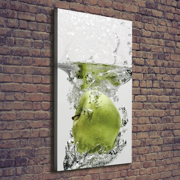 Wall canvas art Apple under water