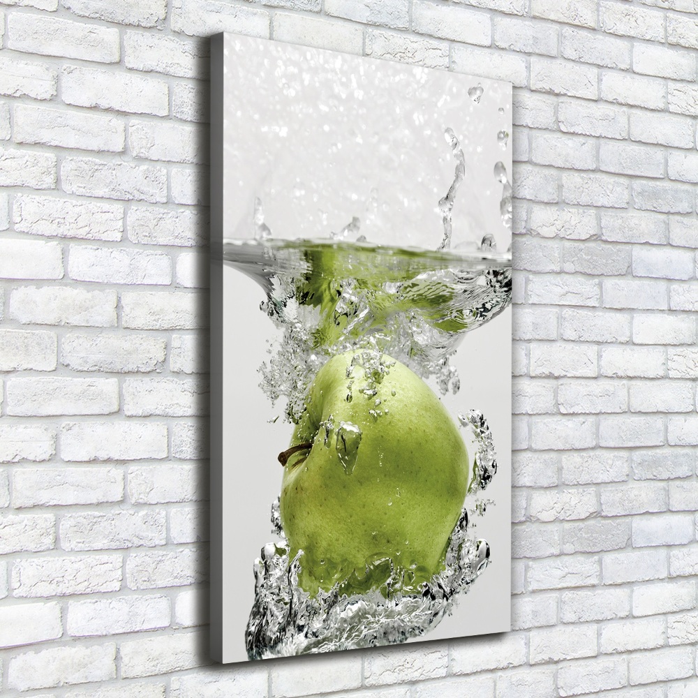 Wall canvas art Apple under water