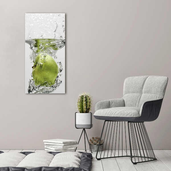 Wall canvas art Apple under water