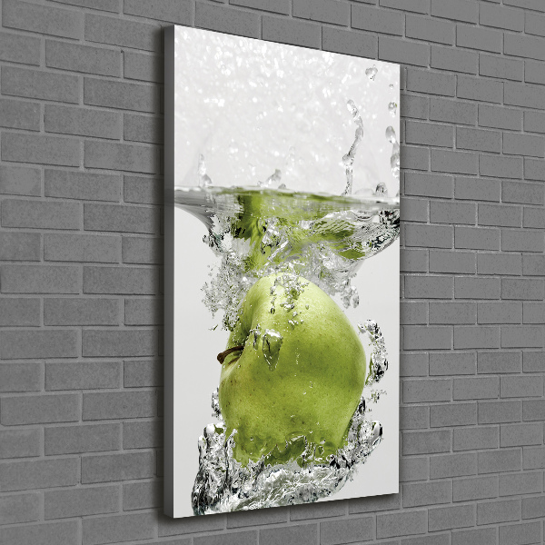 Wall canvas art Apple under water