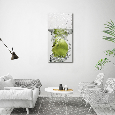 Wall canvas art Apple under water