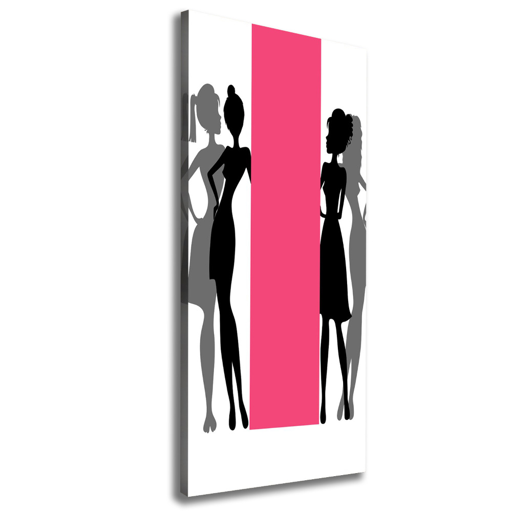 Canvas wall art Women's silhouettes