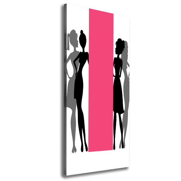 Canvas wall art Women's silhouettes