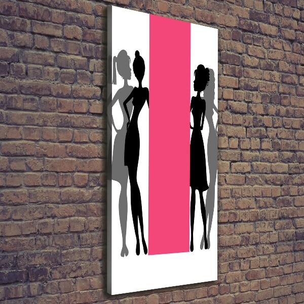 Canvas wall art Women's silhouettes