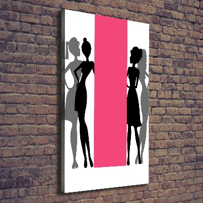 Canvas wall art Women's silhouettes