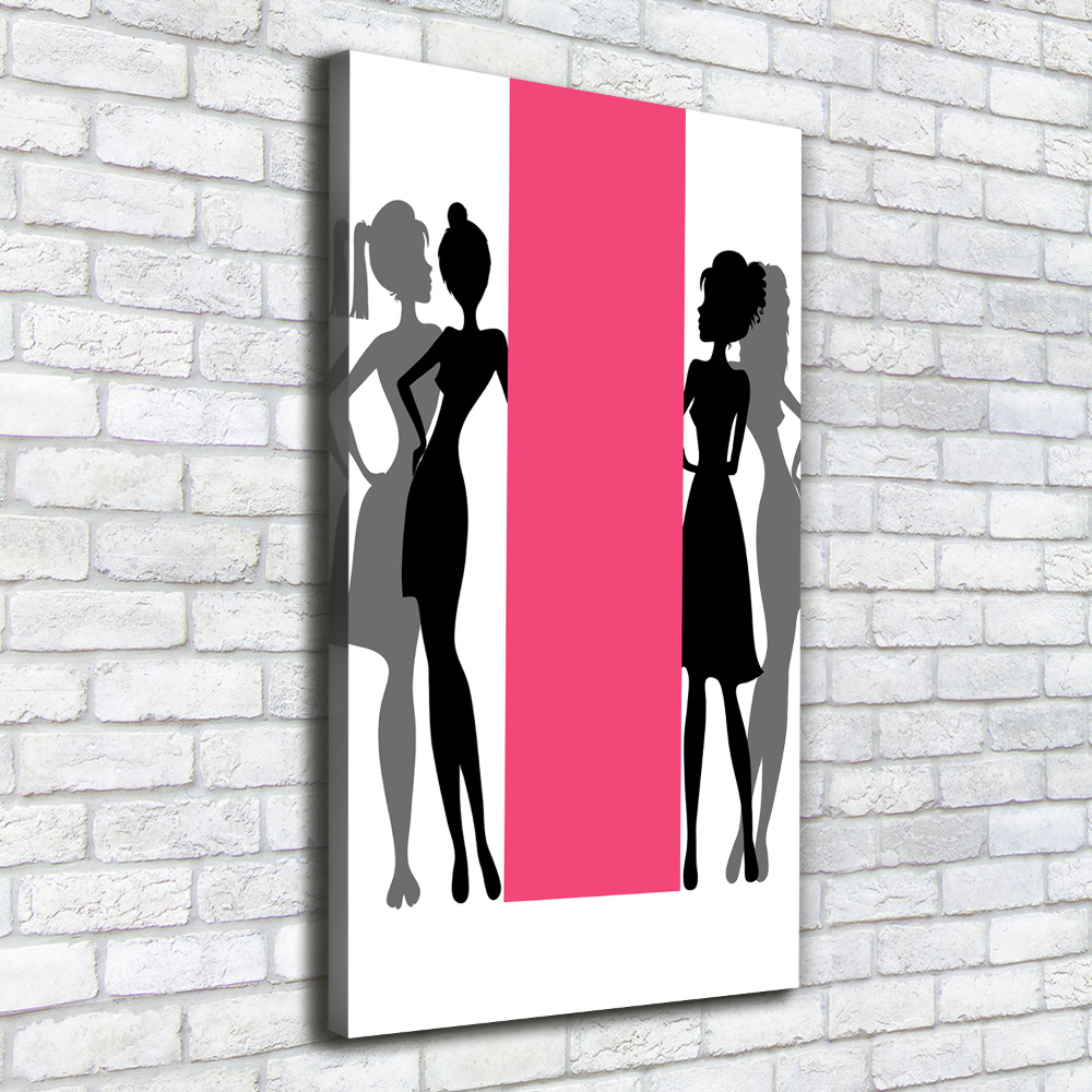 Canvas wall art Women's silhouettes