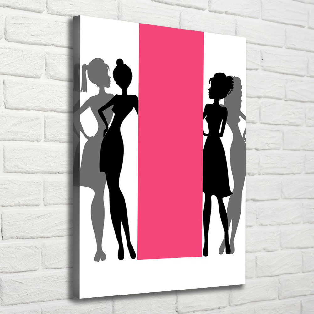 Canvas wall art Women's silhouettes