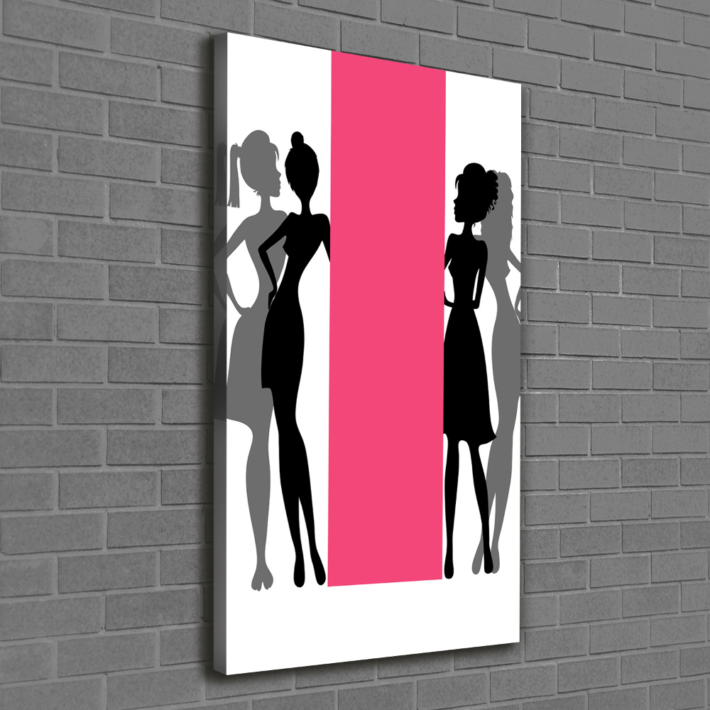 Canvas wall art Women's silhouettes