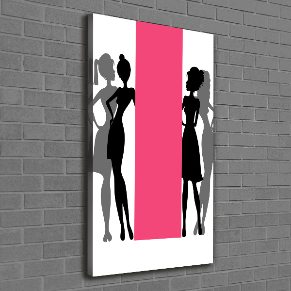 Canvas wall art Women's silhouettes