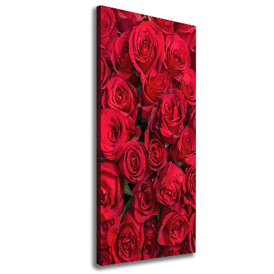 Wall canvas art Red roses