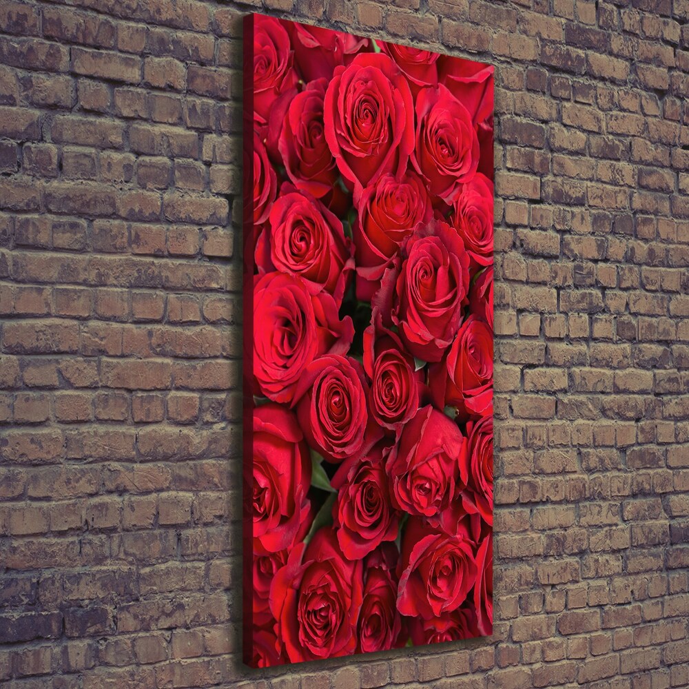 Wall canvas art Red roses