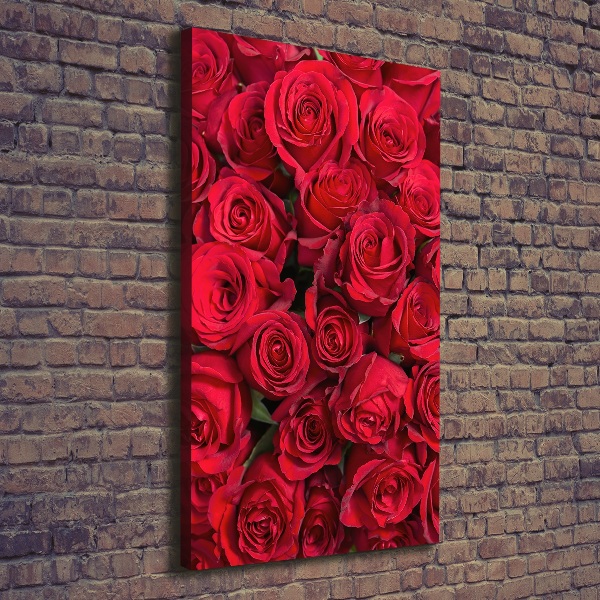 Wall canvas art Red roses