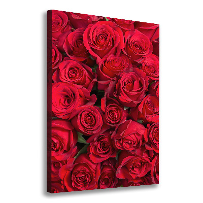 Wall canvas art Red roses