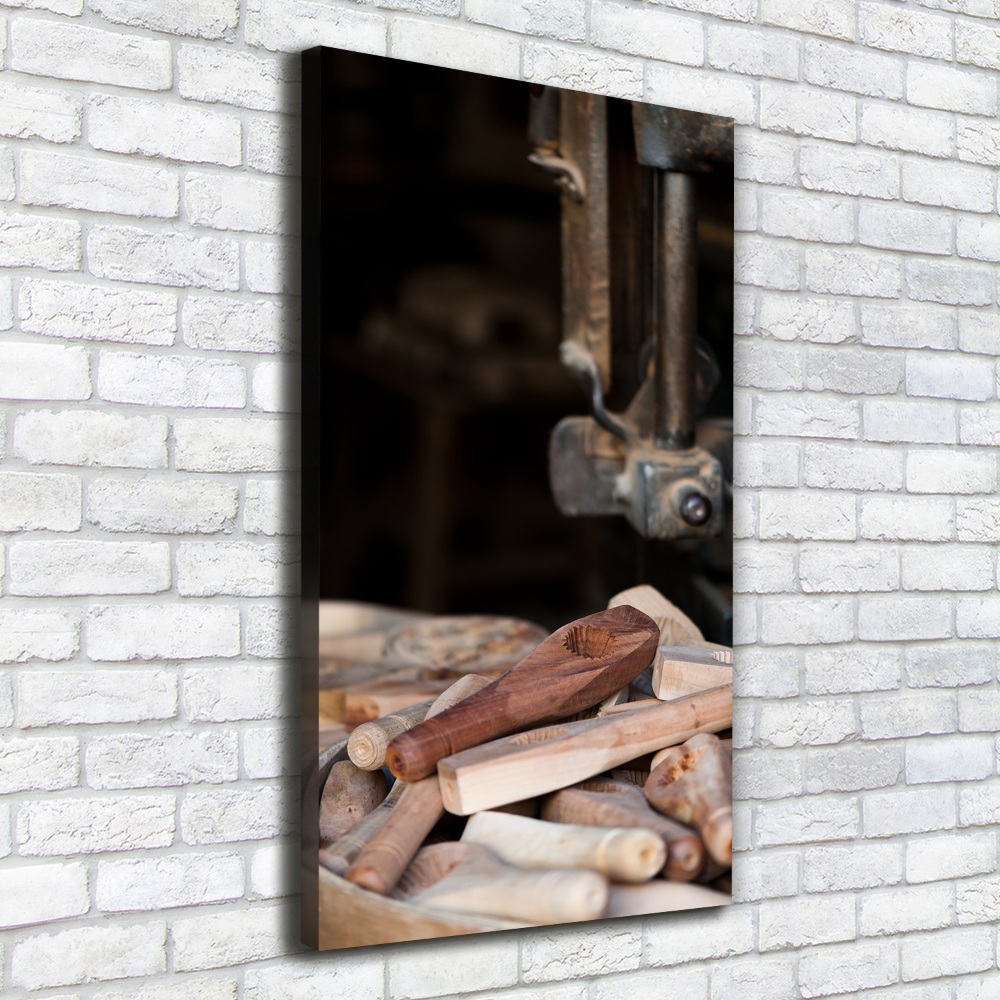 Canvas print Wooden tools