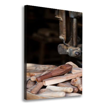 Canvas print Wooden tools