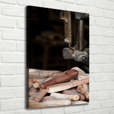 Canvas print Wooden tools