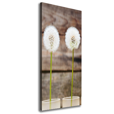 Canvas wall art dandelions