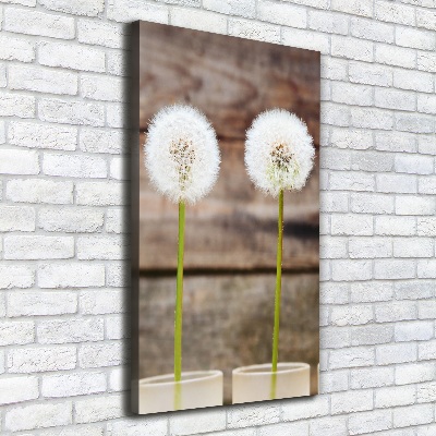 Canvas wall art dandelions