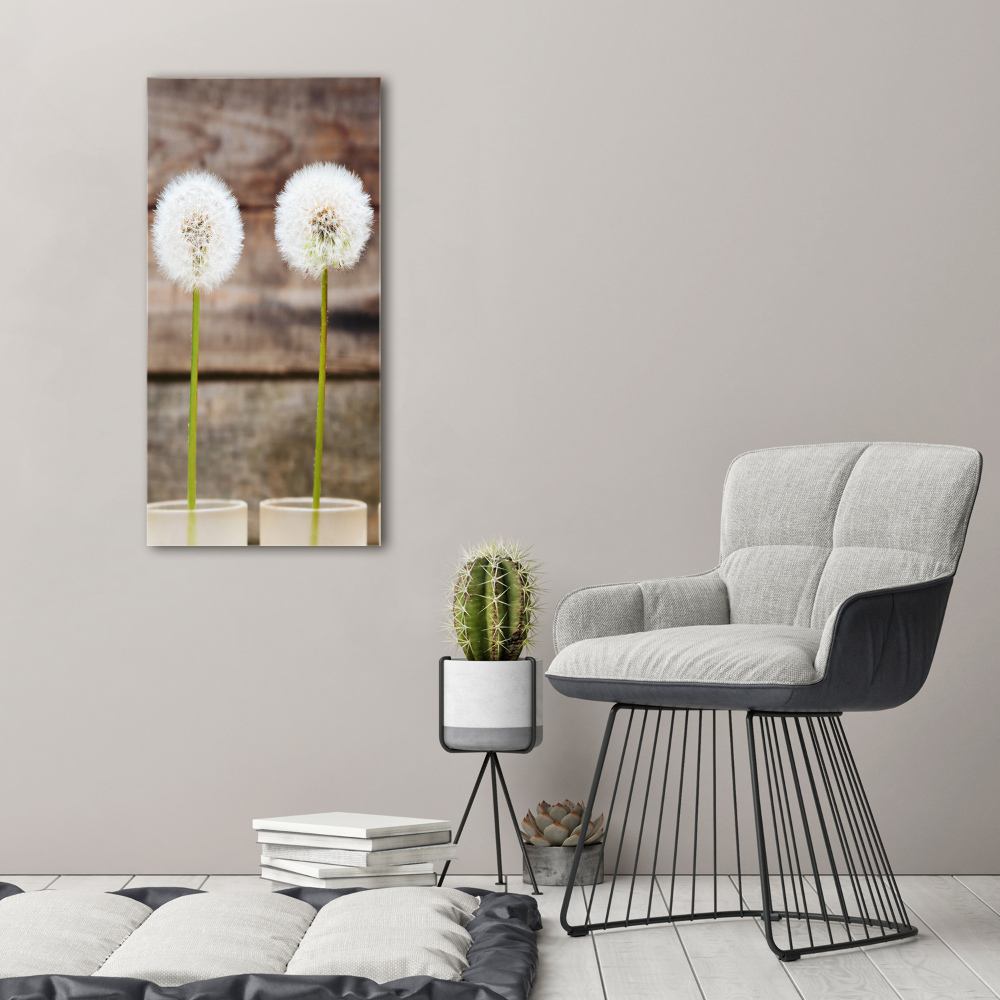 Canvas wall art dandelions