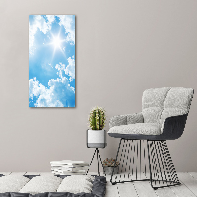 Large canvas wall art Clouds in the sky