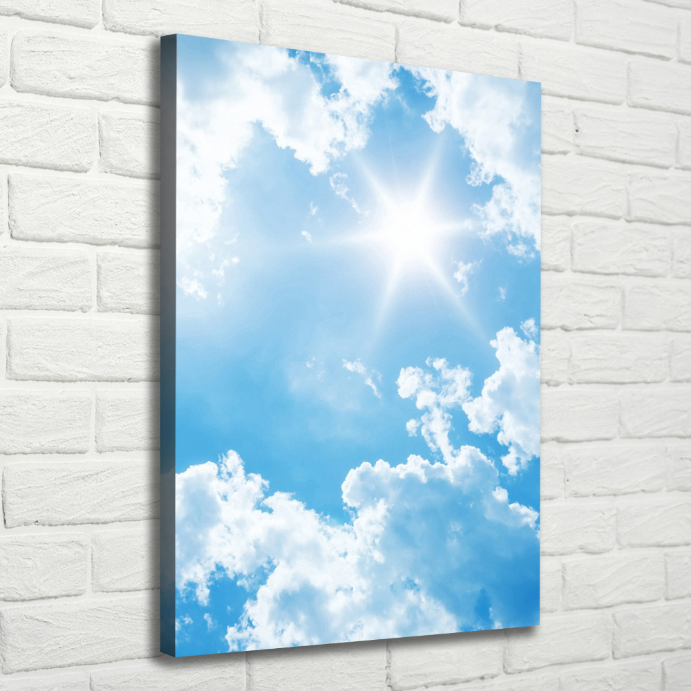 Large canvas wall art Clouds in the sky