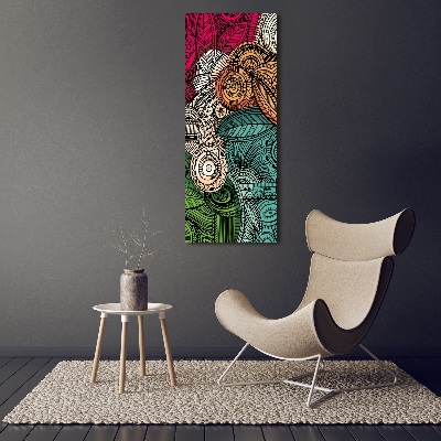 Canvas print Abstract feathers