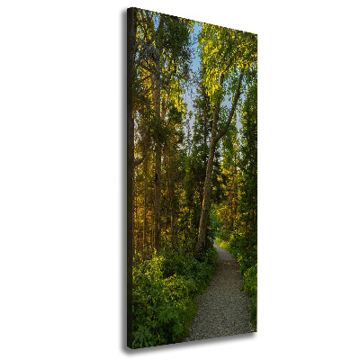 Wall art canvas large Path in the forest